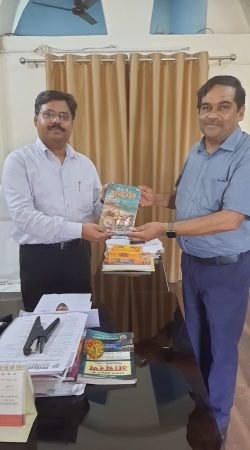 Book presented to prof.Anoop Singh Principal,PPN degree college, Kanpur